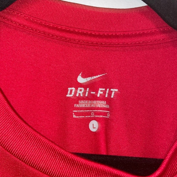 Nike | Boys Red DriFit Long Sleeve Tee | Size Large - Picture 2 of 2